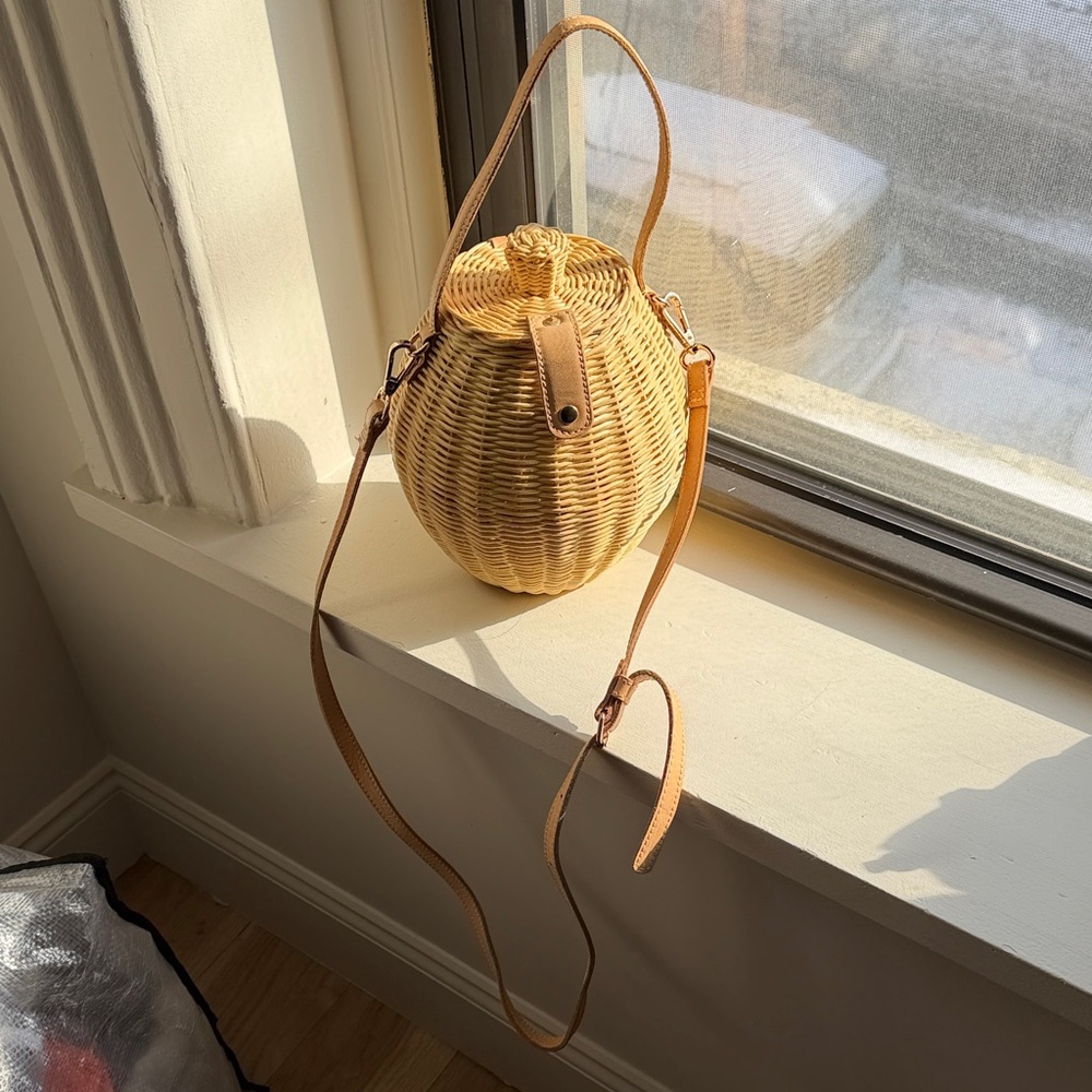 Ulla Johnson Tan Woven Basket Bag